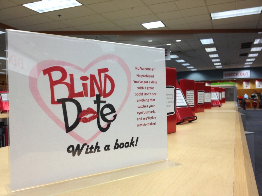 Teen Library Display for Valentine’s Day: Blind Date with a&nbsp;Book