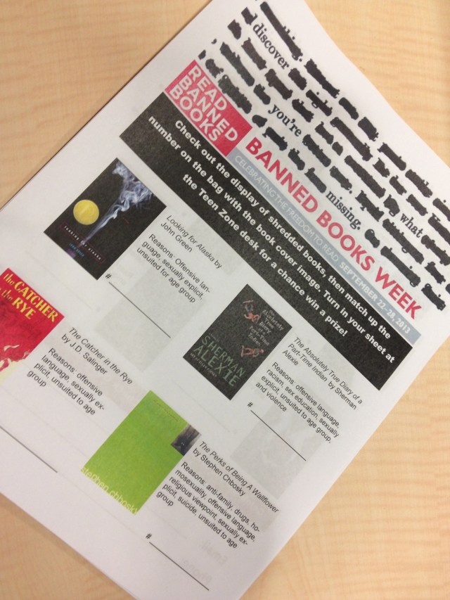 banned books week shredded books