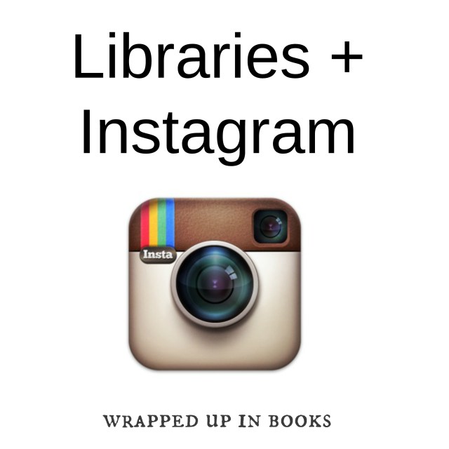 libraries and instagram  wrapped up in books