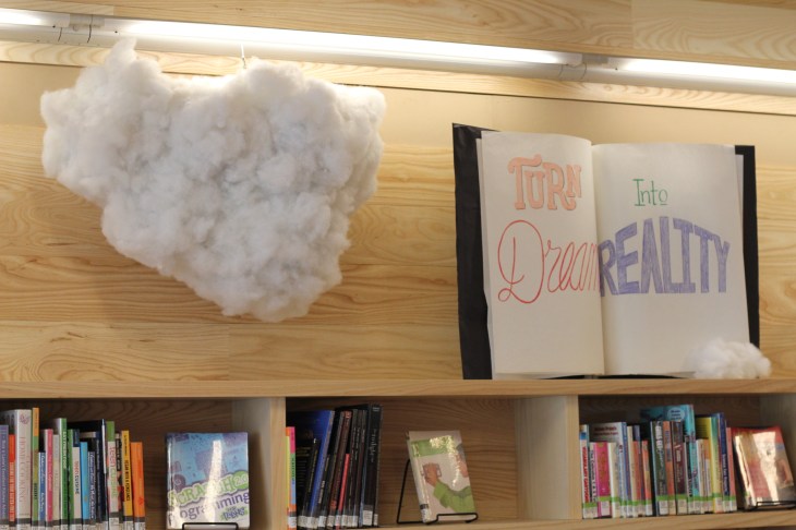 turn dreams into reality teen read week display