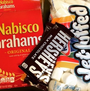 smores ingredients for library program | wrapped up in books