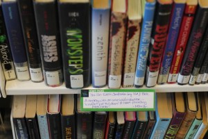 shelf talkers to promote books | wrapped up in books