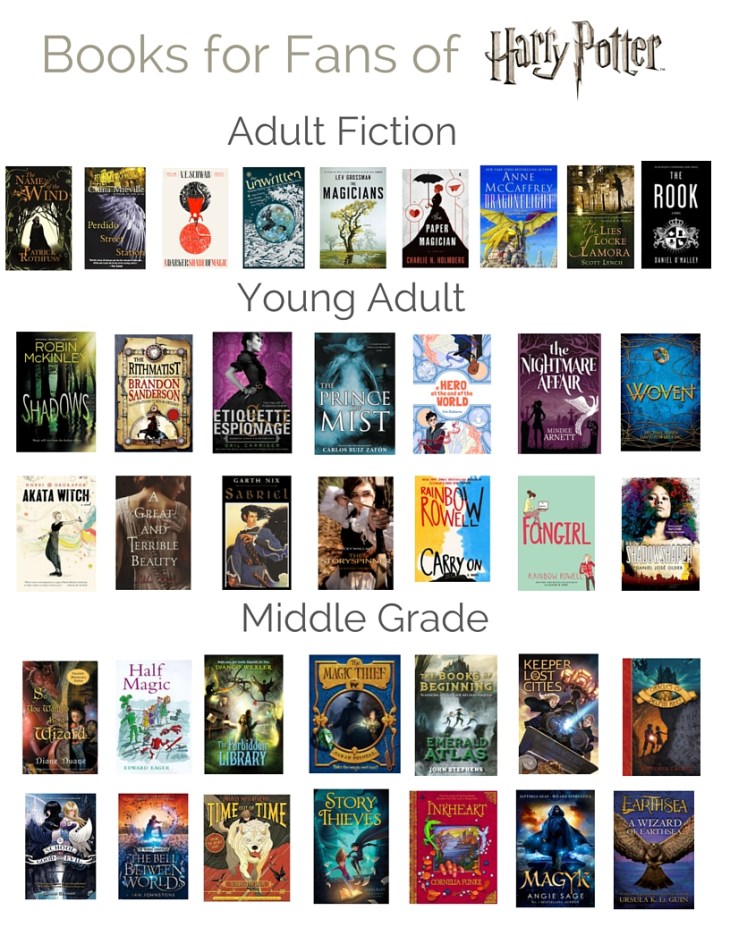 books for fans of harry potter